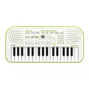 Casio SA-50 Mini Tastiera polifonica a 32 tasti, Bianco fondo in Verde Lime