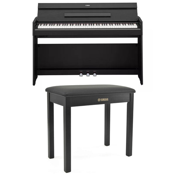 Yamaha YDP-S55B Pianoforte Digitale 88 Tasti Pesati Nero + B-1B Panchetta, Nero