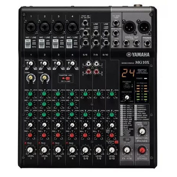 Yamaha MG10X CV Mixer professionale 10 canali 4 Mic effetti per live e karaoke