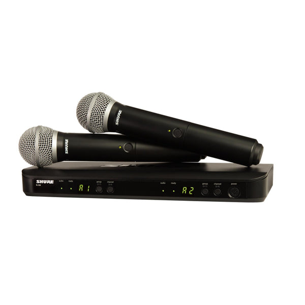 Shure BLX288E-PG58-M17 Sistema microfonico DUAL wireless con Microfoni Palmari PG58