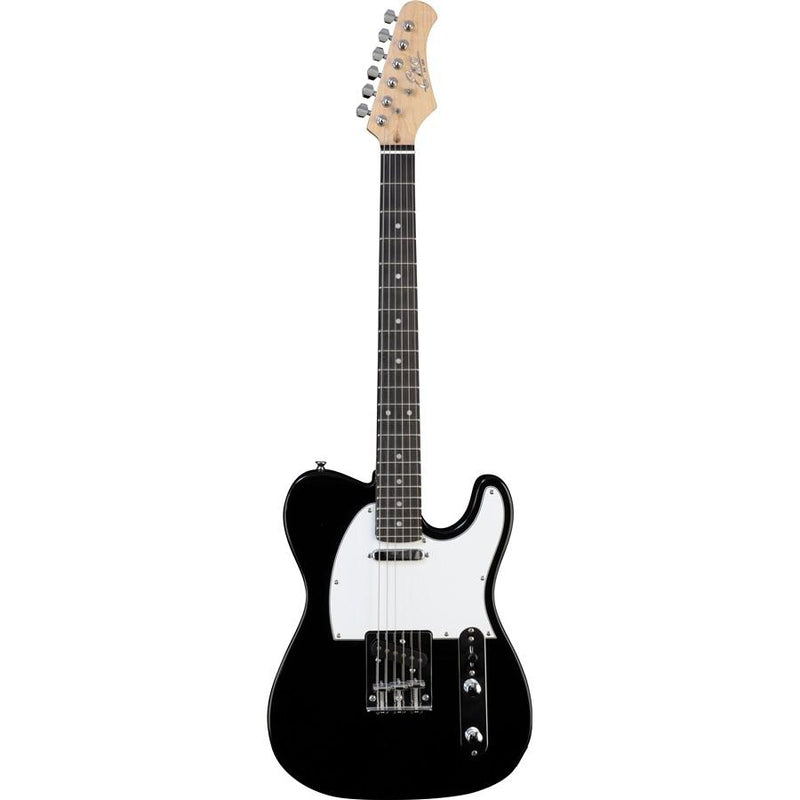 Eko VT-380 Black Chitarra elettrica 22 tasti con forma TELE con 2 PickUp, Nero