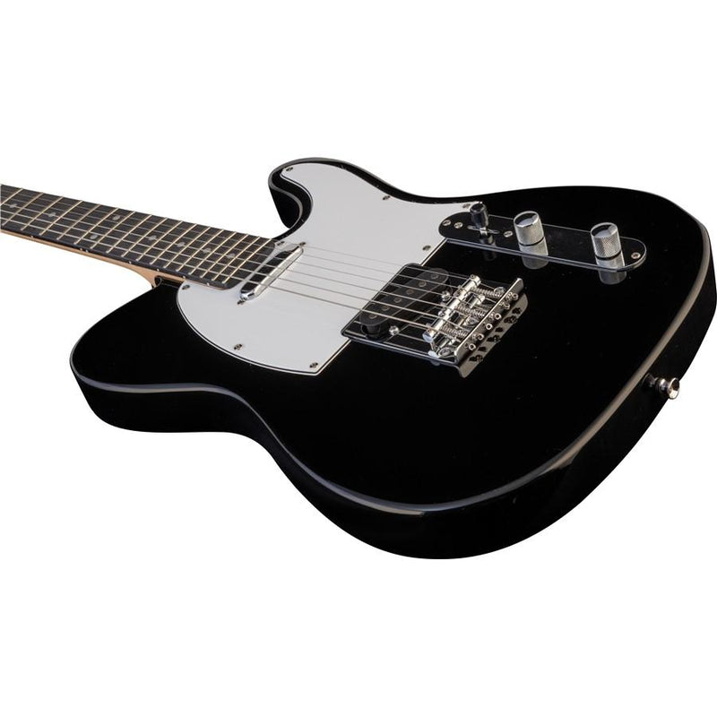 Eko VT-380 Black Chitarra elettrica 22 tasti con forma TELE con 2 PickUp, Nero