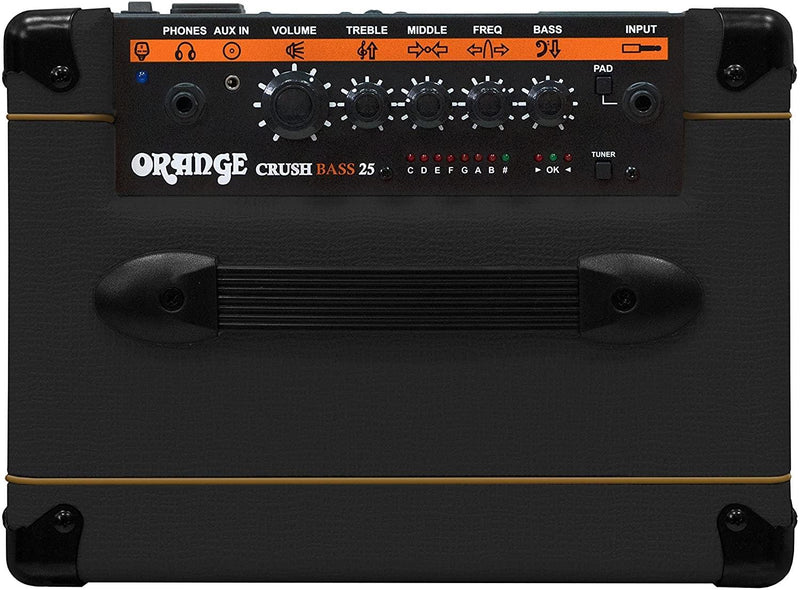 Orange Crush Bass 25 BK Amplificatore Combo per Basso da 8" e 25w, Nero