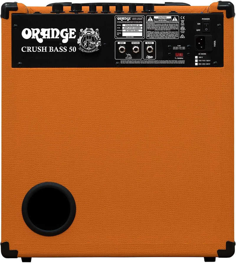 Orange Crush Bass 50 Amplificatore Combo per Basso da 12" e 50w, Arancione