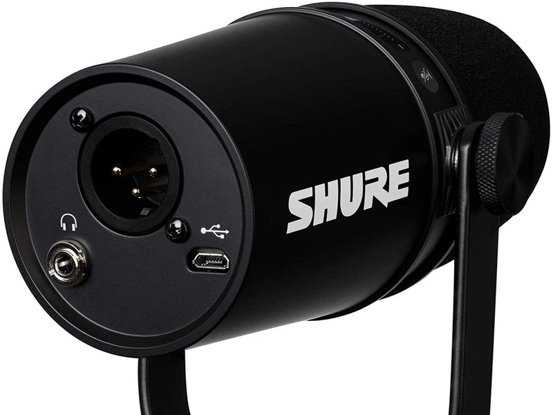 Shure MV7-K Podcast Microfono Professionale Dinamico uscita USB o Cannon XLR M