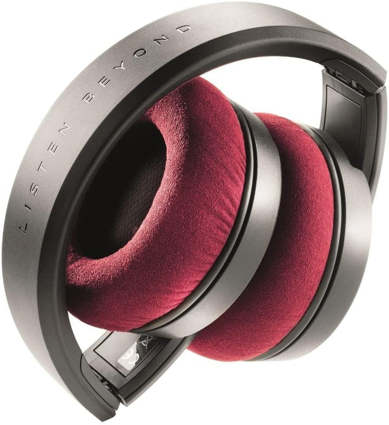 Focal Listen Professional Cuffia Monitor Studio Chiusa ripiegabile, Nero/Rosso