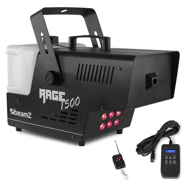 BeamZ Rage 1500LED Macchina del Fumo con Led 3 in 1 da 1500w con telecomando