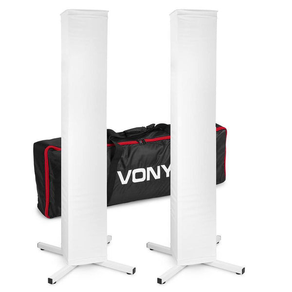 Vonyx DJP165 DJ Plinth+lycra+bag Coppia supporti podio regolabile x teste mobili