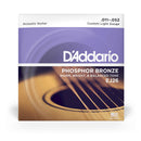 D'Addario EJ26 Custom Light Gauce Corde Chitarra Acustica 11-52 Phosphor Bronze - GlobalNet Shop