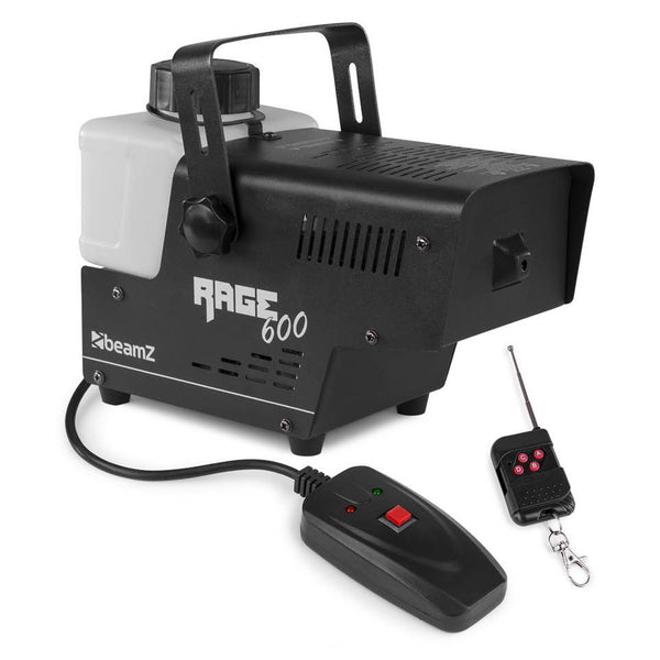 Beamz Rage600 Smoke Machine Macchina fumo 600w con cavo e telecomando wireless