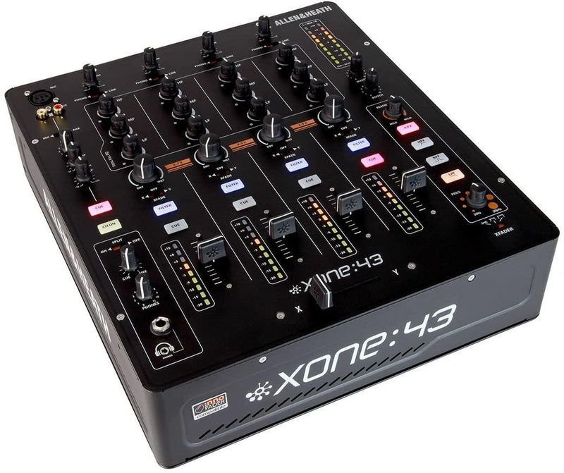 Allen & Heath Xone:43 Mixer Professionale analogico per Dj 4 canali con FX, Nero