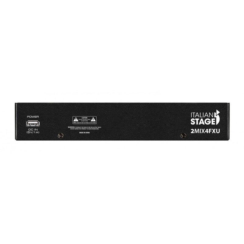Italian Stage IS 2MIX4FXU Mixer audio stereo 4 canali + DSP Multi FX e Bluetooth