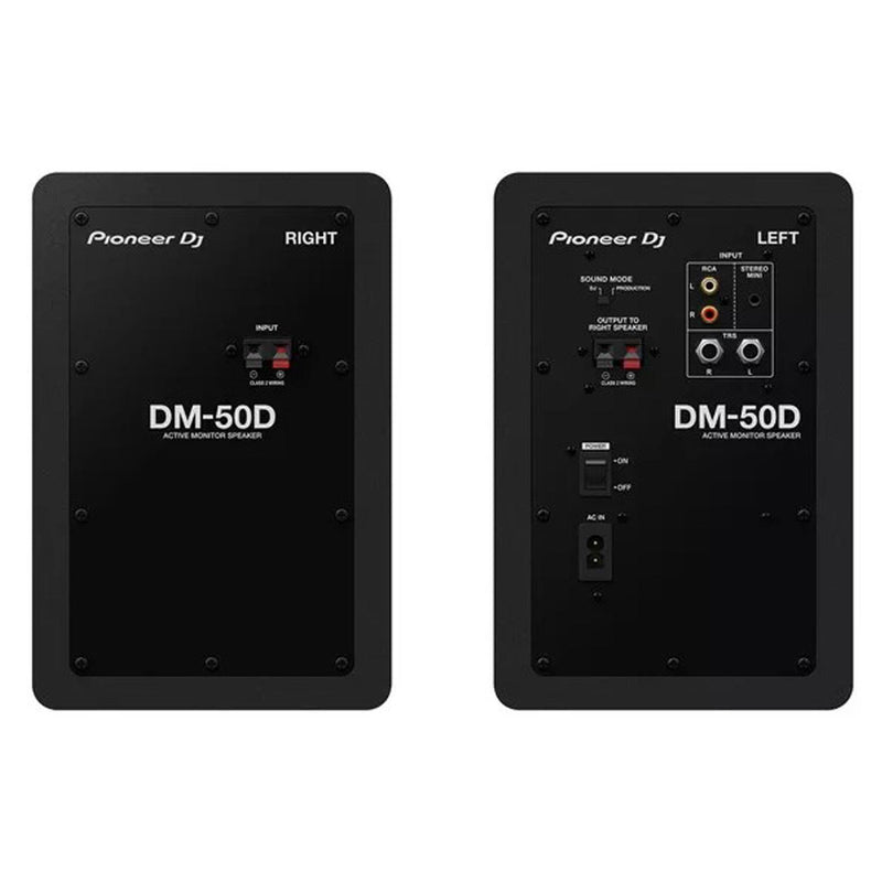 Pioneer Dj DM-50D Coppia casse studio monitor attivi homestudio desktop 5" 50W