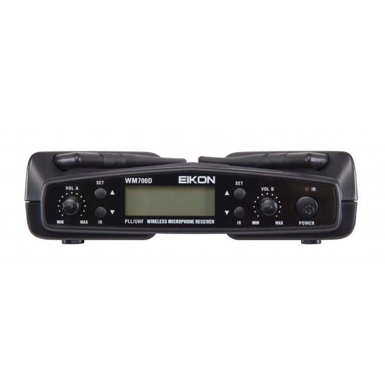 Proel EIKON WM700DKIT Sistema microfonico Wireless Archetto+Palmare+ Pulce, Nero