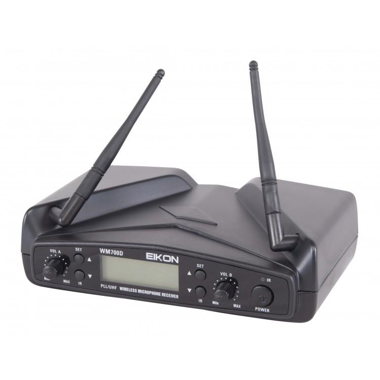 Proel EIKON WM700DKIT Sistema microfonico Wireless Archetto+Palmare+ Pulce, Nero