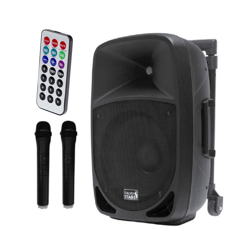 Italian Stage IS FR12AWV2 Sistema Trolley Amplificato a batteria usb e bluetooth